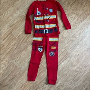 Firefighter Red Pajama Set